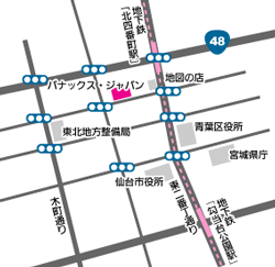 パナックス本社地図